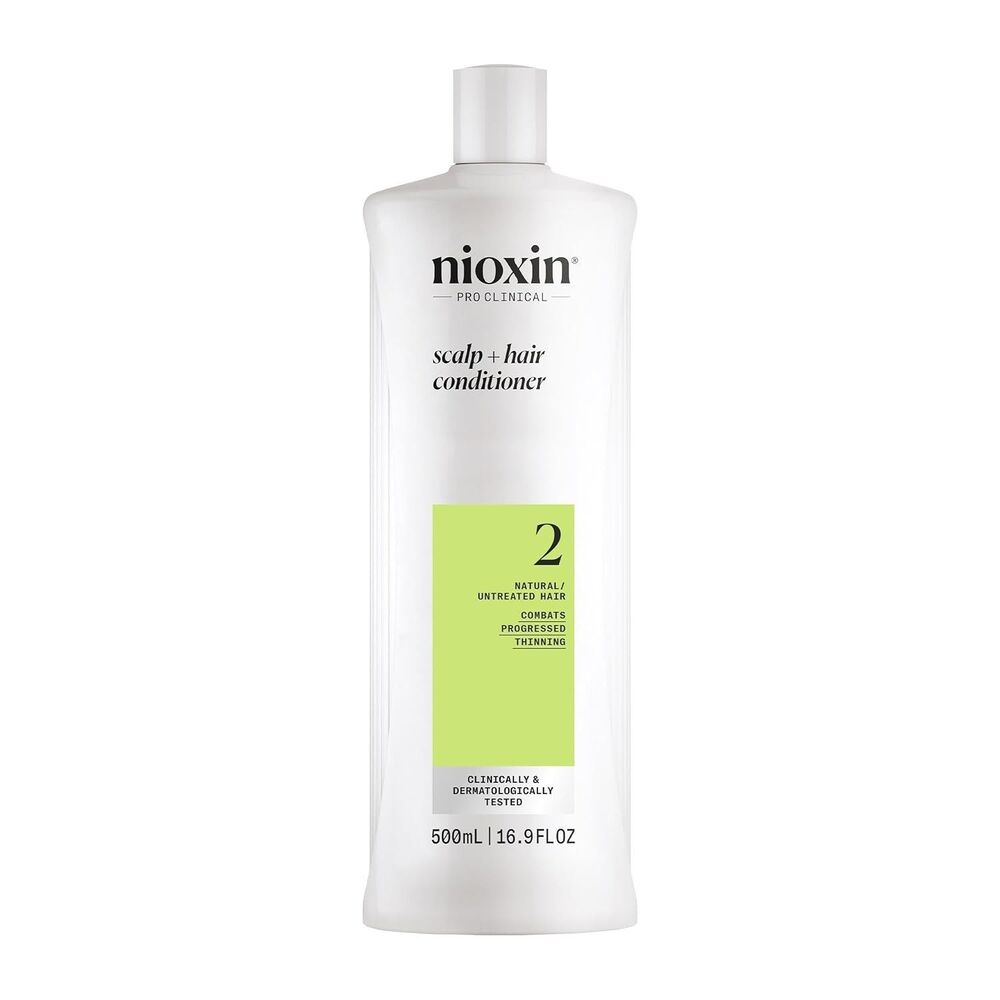 NIOXIN System 2 Scalp + Hair Thickening Conditioner Natural Hair Thinning 16.9oz